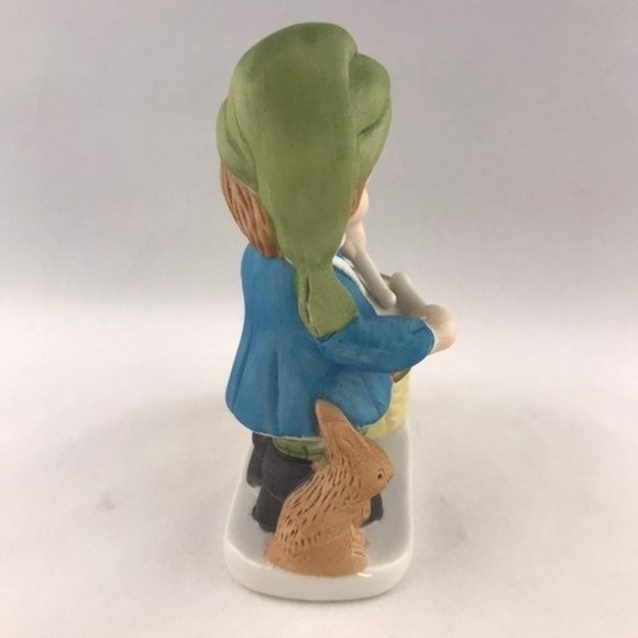 VTG Jasco Luvkins Little Drummer Boy Bisque Porcelain Christmas Candle Votive - Picture 4 of 8